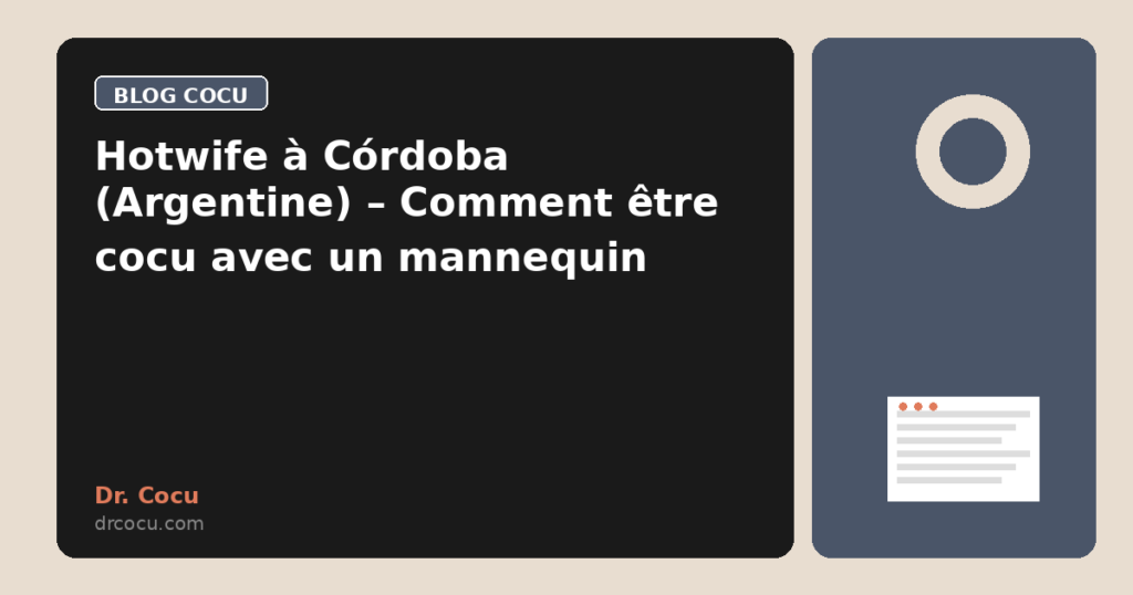 Hotwife à Córdoba (Argentine) – Comment être cocu avec un mannequin