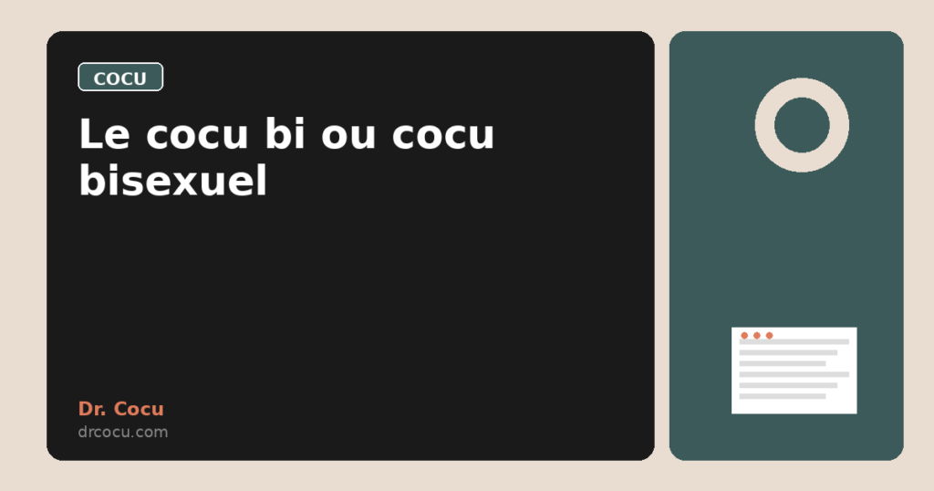 Le cocu bi ou cocu bisexuel