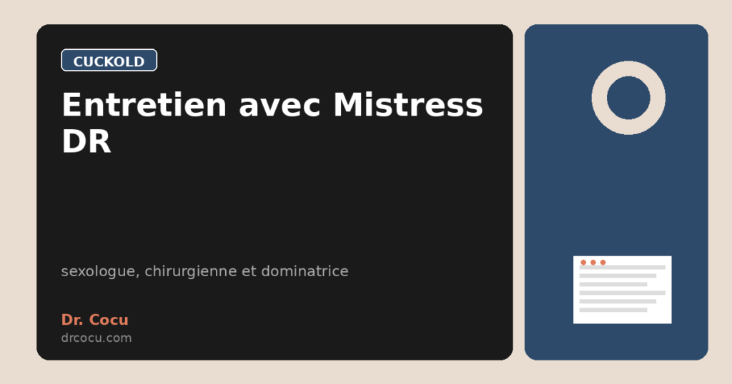 Entretien avec Mistress DR